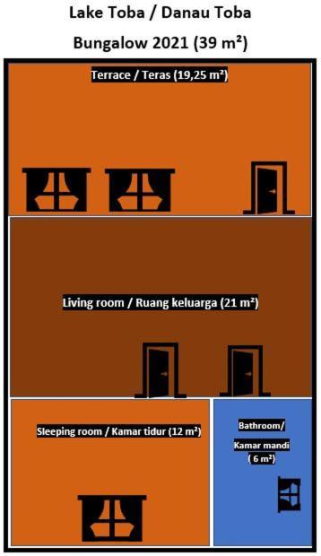图克图克Toba Sunset住宿加早餐旅馆 外观 照片